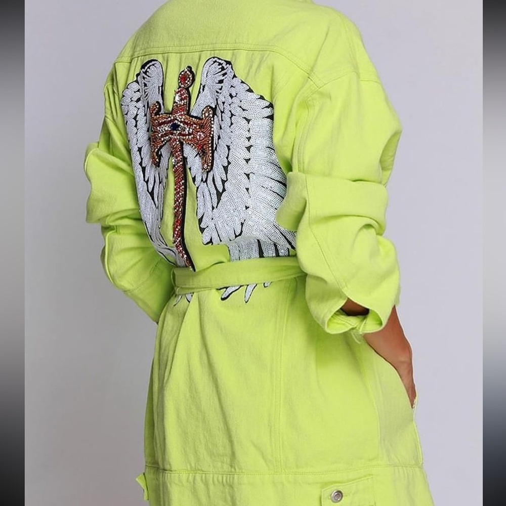 Jean jacket with embellishment